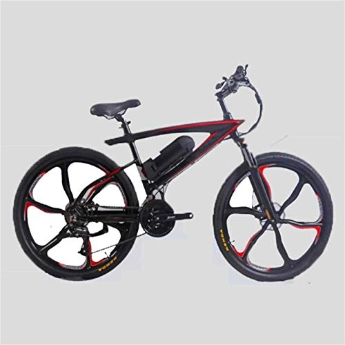 Electric Bike : Electric Bike Electric Mountain Bike 26 Inch Electric Bikes, 36V 10Ah Lithium Bike Shock Absorption Front Fork Mountain Bicycle Adult Outdoor Cycling for the jungle trails, the snow, the beach, the hi