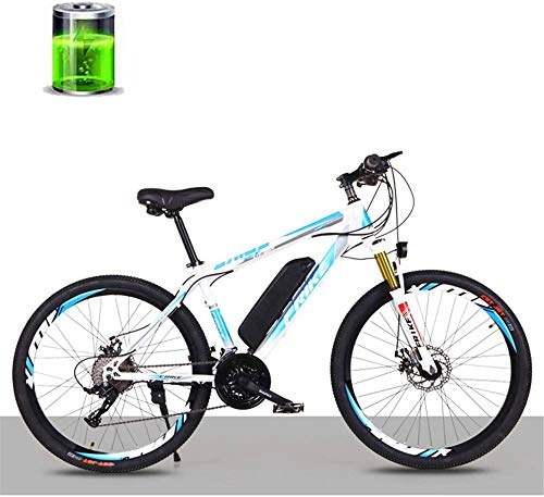Electric Bike : Electric Bike Electric Mountain Bike 26-Inch Electric Lithium Mountain Bike Bicycle, 36V250W Motor / 10AH Lithium Battery Electric Bicycle, 27-Speed Male and Female Adult Off-Road Variable Speed Racing