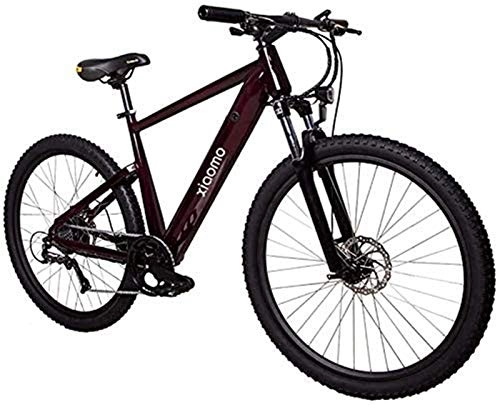 Electric Bike : Electric Bike Electric Mountain Bike 27.5" Electrically Assisted Bike, 250W 36V / 10.4Ah Lithium-ion Battery Built Into The Frame, Double Disc Brakes, Black for the jungle trails, the snow, the beach,