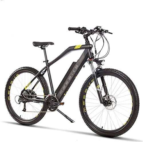 Electric Bike : Electric Bike Electric Mountain Bike 27.5 Inch Adult Electric Mountain Bike, Aerospace grade aluminum alloy Electric Bicycle, 400W Electric Off-Road Bikes, 48V Lithium Battery for the jungle trails, t
