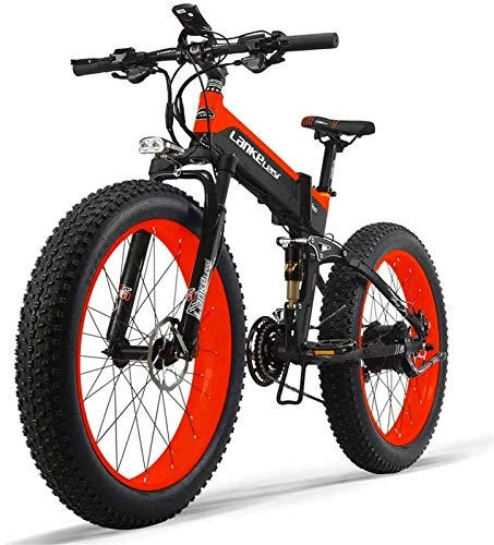 Electric Bike : Electric Bike Electric Mountain Bike 48V 14.5AH 1000W Engine All-Round Electric Bike 26inch 4.0 Wholesale Tire Electric Bike 27-Speed Snow Mountain Folding Electric Bike Adult Female / Male for the jung
