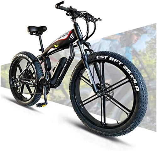 Electric Bike : Electric Bike Electric Mountain Bike 48V 14AH 400W Electric Bike 26 '' 4.0 Fat Tire Ebike 30 Speed Snow MTB Electric Adult City Bicycle for Female / Male with Large Capacity Lithium Battery for the jung