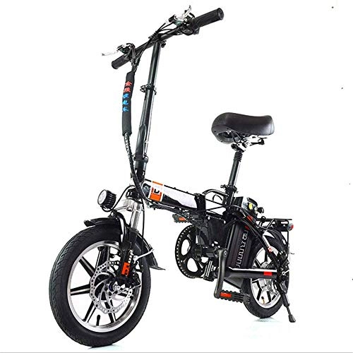 Electric Bike : Electric Bike Electric Mountain Bike 48V 240W High-Speed Motor Electric Bikes Magnesium Alloy Ebikes Bicycles All Terrain, 14" 48V 10-20Ah Removable Lithium-Ion Battery Mountain Ebike for Mens for Adul