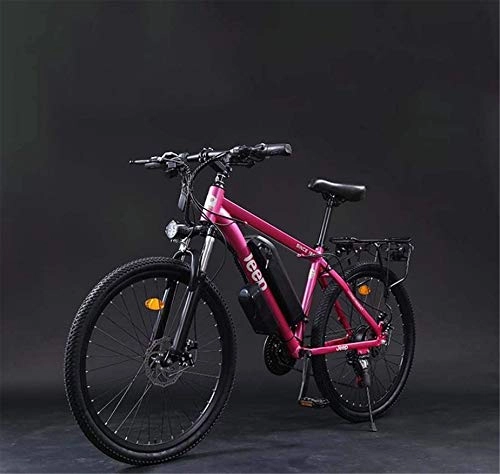 Electric Bike : Electric Bike Electric Mountain Bike Adult 26 Inch Electric Mountain Bike, 36V Lithium Battery Aluminum Alloy Electric Bicycle, LCD Display Anti-Theft Device 24 speed for the jungle trails, the snow,