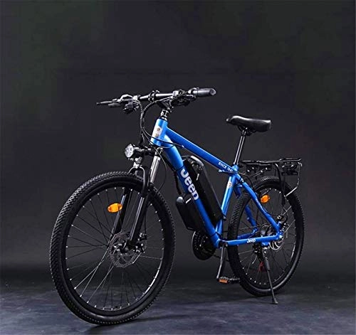 Electric Bike : Electric Bike Electric Mountain Bike Adult 26 Inch Electric Mountain Bike, 36V Lithium Battery Aluminum Alloy Electric Bicycle, LCD Display Anti-Theft Device 27 speed for the jungle trails, the snow,