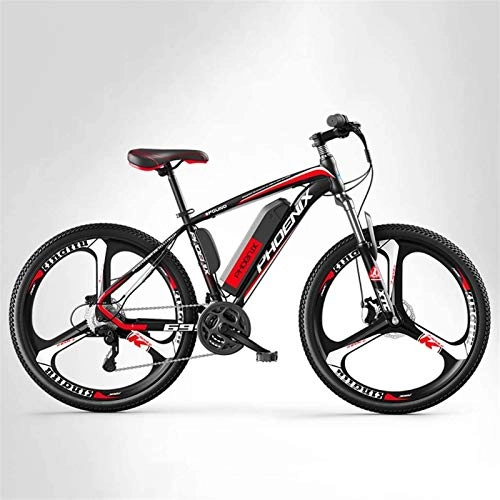 Electric Bike : Electric Bike Electric Mountain Bike Adult 26 Inch Mountain Electric Bike Mens, 27 speed Off-Road Electric Bicycle, 250W Electric Bikes, 36V Lithium Battery, Magnesium Alloy Integrated Wheels for the