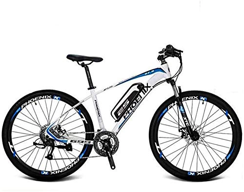 Electric Bike : Electric Bike Electric Mountain Bike Adult 27.5 Inch Electric Mountain Bike, 36V Lithium Battery Aluminum Alloy Electric Bicycle, LCD Display-Rear frame-Phone holder-Chain oil for the jungle trails, t