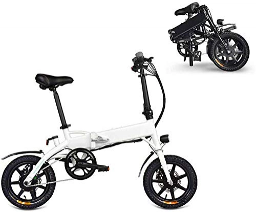 Electric Bike : Electric Bike Electric Mountain Bike Adult Folding Electric Bikes Comfort Bicycles Hybrid Recumbent / Road Bikes 14 Inch, 250W 7.8Ah Lithium Battery, Aluminium Alloy, Disc Brake for Adults, Men Women for