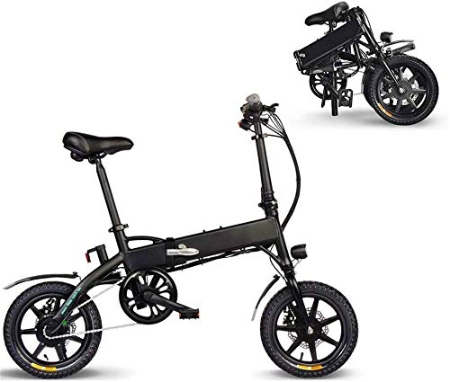 Electric Bike : Electric Bike Electric Mountain Bike Adult Folding Electric Bikes Comfort Bicycles Hybrid Recumbent / Road Bikes 14 Inch, 7.8Ah Lithium Battery, Aluminium Alloy, Disc Brake for Adults, Men Women for the j