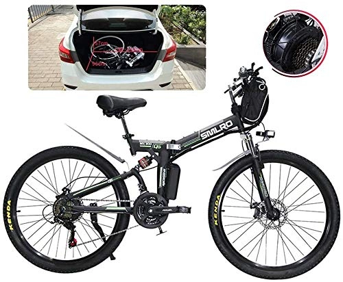 Electric Bike : Electric Bike Electric Mountain Bike Adult Folding Electric Bikes Comfort Bicycles Hybrid Recumbent / Road Bikes 26 Inch Tires Mountain Electric Bike 500W Motor 21 Speeds Shift for City Commuting Outdoo
