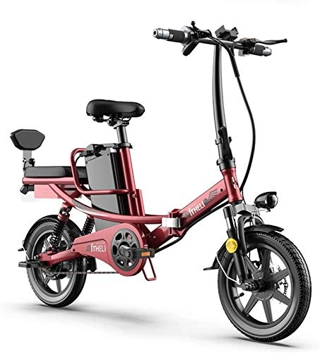 Electric Bike : Electric Bike Electric Mountain Bike Adult Folding Electric Bikes Comfort Bicycles Hybrid Recumbent / Road Bikes, with LED Front Light Easy To Store in Caravan Motor Home Silent Motor E-Bike for Cycling