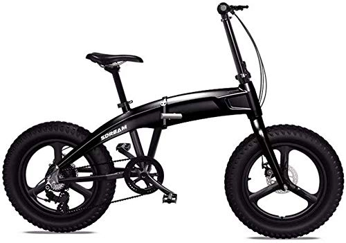 Electric Bike : Electric Bike Electric Mountain Bike Adult Mens Folding Electric Mountain Bike, 350W Aluminum Alloy Beach Snow Bikes, 36V 10.4AH Lithium Battery City Bicycle, 20 Inch Wheels for the jungle trails, the