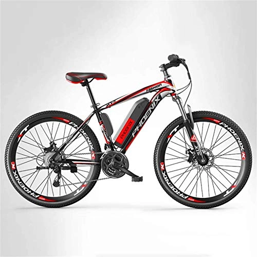 Electric Bike : Electric Bike Electric Mountain Bike Adult Mens Mountain Electric Bike, 250W Electric Bikes, 27 speed Off-Road Electric Bicycle, 36V Lithium Battery, 26 Inch Wheels for the jungle trails, the snow, th