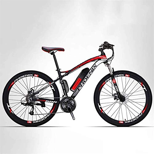 Electric Bike : Electric Bike Electric Mountain Bike Adult Mountain Electric Bike Mens, 27 speed Off-Road Electric Bicycle, 250W Electric Bikes, 36V Lithium Battery, 27.5 Inch Wheels for the jungle trails, the snow,