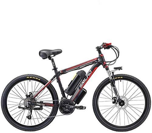 Electric Bike : Electric Bike Electric Mountain Bike Adult Mountain Electric Bikes, 500W 48V Lithium Battery - Aluminum alloy Frame, 27 speed Off-Road Electric Bicycle for the jungle trails, the snow, the beach, the