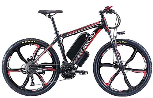 Electric Bike : Electric Bike Electric Mountain Bike Adult Mountain Electric Bikes, 500W 48V13-16AH Lithium Battery, 27 speed Aluminum alloy Electric Bicycle for the jungle trails, the snow, the beach, the hi