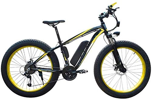 Electric Bike : Electric Bike Electric Mountain Bike Adult Snow Electric Bicycle, 4.0 Fat Tire Electric Bicycle Professional 27 Speed Disc Brake 48V15AH Lithium Battery Suitable for 160-190 Cm Unisex for the jungle t
