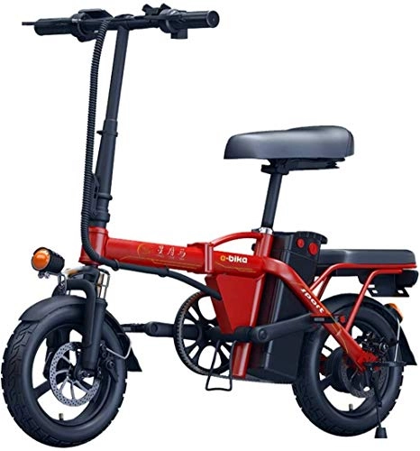 Electric Bike : Electric Bike Electric Mountain Bike Adults Electric Bike, Folda Blke 14 Inch 48V E-bike With 6Ah-36Ah Lithium Battery, City Bicycle Max Speed 25 Km / h, Disc Brake for the jungle trails, the snow, the