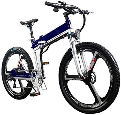 Electric Bike : Electric Bike Electric Mountain Bike Adults Electric Bike, with 400W Motor 26'' Folding Mountain E-bike Hidden Removable Lithium Battery Dual Disc Brakes City Electric Bike Unisex for the jungle trail
