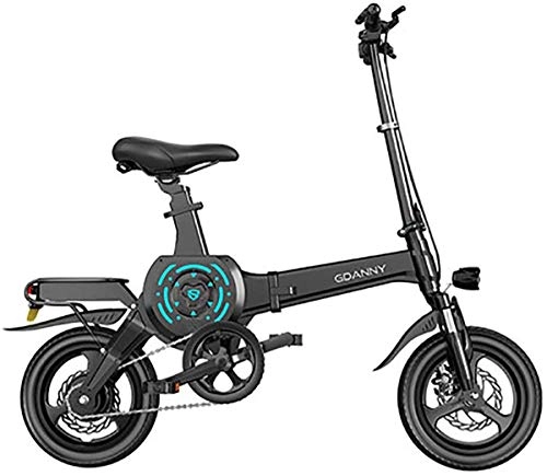 Electric Bike : Electric Bike Electric Mountain Bike E-Bike, 14-Inch Tires Portable Folding Electric Bike for Adults with 400W 10-25 Ah Lithium Battery, City Bicycle Max Speed 25 Km / H for the jungle trails, the snow,