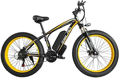 Electric Bike : Electric Bike Electric Mountain Bike Electric Bicycle Aluminum Alloy Lithium Battery Beach Snowmobile Big Wheel Fat Tire Moped Commuter Fitness Exercise for the jungle trails, the snow, the beach, the