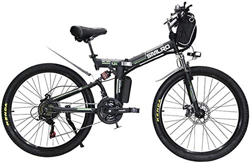 Electric Bike : Electric Bike Electric Mountain Bike Electric Bicycle Ebikes Folding Ebike for Adults, 26Inch Electric Mountain Bike City E-Bike, Lightweight Bicycle for Teens Men Women for the jungle trails, the sno