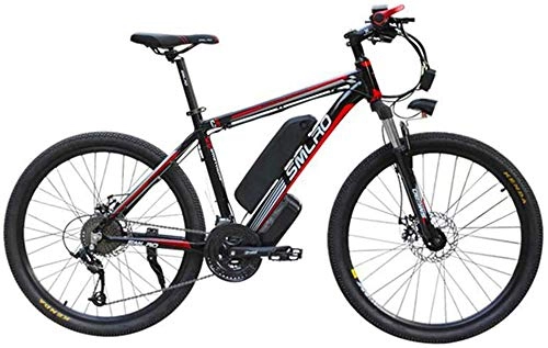 Electric Bike : Electric Bike Electric Mountain Bike Electric Bicycle Lithium Ion Battery Assisted Mountain Bike Adult Commuter Fitness 48V Large Capacity Battery Car for the jungle trails, the snow, the beach, the h