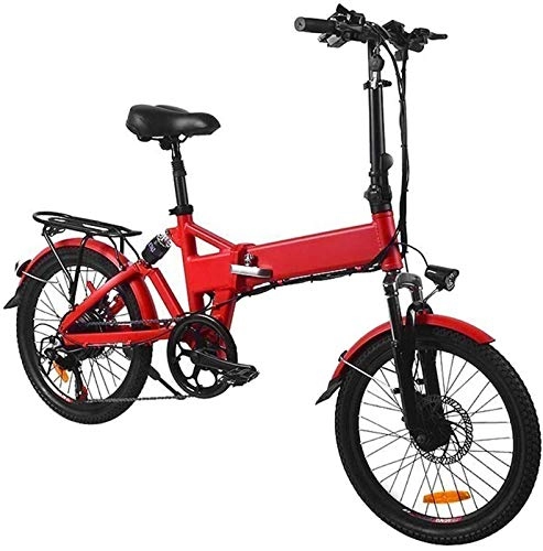 Electric Bike : Electric Bike Electric Mountain Bike Electric Bike 20 Inch 36v Aluminum Folding Bike 7.5a 250w Removable Lithium Battery Low-step Adult Electric Mountain Motor Snow Bike / City Electric Bicycle for the