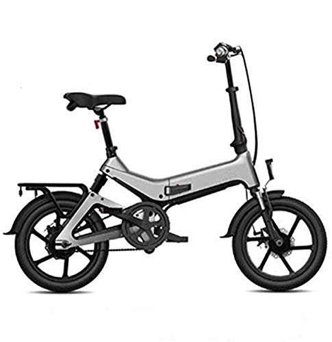 Electric Bike : Electric Bike Electric Mountain Bike Electric Bike, Folding Electric Bike for Adults 250W 36V with LCD Screen 16Inch Tire Lightweight 17.5Kg / 38.58Lbs Suitable for Men Women City Commuting for the jungl