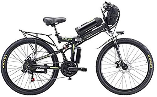 Electric Bike : Electric Bike Electric Mountain Bike Electric Bike, Folding Electric, High Carbon Steel Material Mountain Bike with 26" Super, 21 Speed Gears, 500W Motor Removable, Lithium Battery 48V for the jungle t