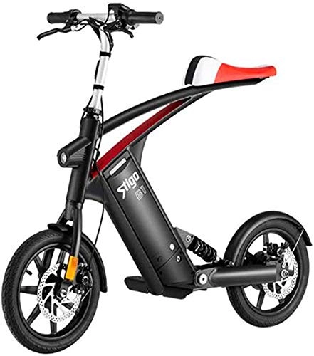 Electric Bike : Electric Bike Electric Mountain Bike Electric Bike with 36V 10Ah 250W Removable Lithium-ion Battery14-inch Folding Electric Bike City Bicycle Max Speed 25 km / h Load Capacity 120 kg Lithium Battery Bea