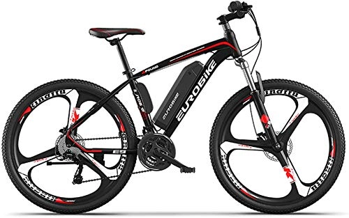 Electric Bike : Electric Bike Electric Mountain Bike Electric Bikes for Adults 26" Mountain E Bike 250W 36V 8Ah Removable Lithium Battery 27-Speed Lightweight City Electric Bicycle with 3 Riding Modes for Beaches Sno