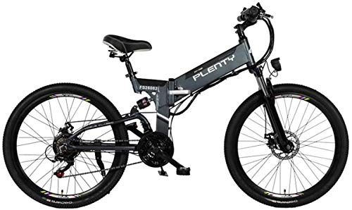 Electric Bike : Electric Bike Electric Mountain Bike Electric Mountain Bike, 24" / 26" Hybrid Bicycle / (48V12.8Ah) 21 Speed 5 Files Power System, Double E-ABS Mechanical Disc Brakes, Large-Screen LCD Display for the j