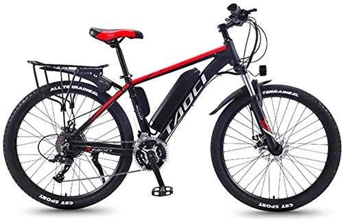 Electric Bike : Electric Bike Electric Mountain Bike Electric Mountain Bike, 36V-350W High-Speed Motor, 8AN Boost Battery Life 50KM, 26 Inches, 21 Speed, Charging 3-4 Hours for the jungle trails, the snow, the beach,