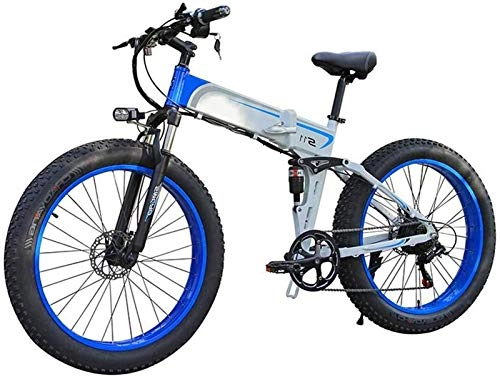Electric Bike : Electric Bike Electric Mountain Bike Electric Mountain Bike 7 Speed 26" Wheel Folding Ebike, LED Display Electric Bicycle Commute Ebike 350W Motor, Three Modes Riding, Portable Easy To Store, for Adul