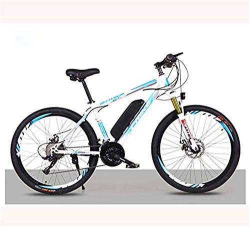 Electric Bike : Electric Bike Electric Mountain Bike Electric Mountain Bike for Adults, 26 Inch Electric Bike Bicycle with Removable 36V 8AH / 10 AH Lithium-Ion Battery, 21 / 27 Speed Shifter for the jungle trails, the s
