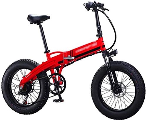 Electric Bike : Electric Bike Electric Mountain Bike Electric Snow Bike, 20 inch Electric Bikes, Aluminum alloy Bicycle Mountain Bike Adult Outdoor Cycling Lithium Battery Beach Cruiser for Adults Mountain Ebike Thro