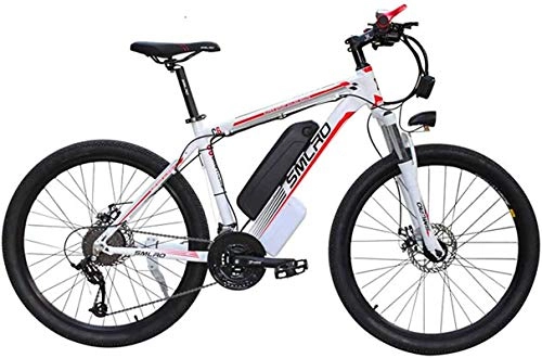 Electric Bike : Electric Bike Electric Mountain Bike Electric Snow Bike, 26'' Electric Mountain Bike 350W Commute E-Bike with removeable 48V Lithium-Ion Battery 21 Speed gear Three Working Modes Lithium Battery Beach