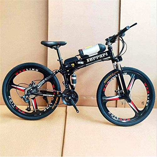 Electric Bike : Electric Bike Electric Mountain Bike Electric Snow Bike, 26" Electric Off-Road Bike, 350W Brushless Motor Aluminum Alloy Adults Electric Mountain Bike 21 Speed Removable 36V 10AH Battery Dual Disc Bra