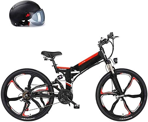 Electric Bike : Electric Bike Electric Mountain Bike Electric Snow Bike, Electric Bike 26'' Adults Electric Bicycle / Electric Mountain Bike, 25KM / H Ebike with Removable 10Ah 480WH Battery, Professional 21 Speed Gears,
