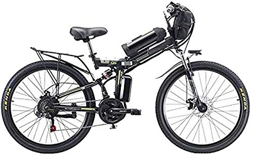 Electric Bike : Electric Bike Electric Mountain Bike Electric Snow Bike, Electric Bike, Folding Electric, High Carbon Steel Material Mountain Bike with 26" Super, 21 Speed Gears, 500W Motor Removable, Lithium Battery