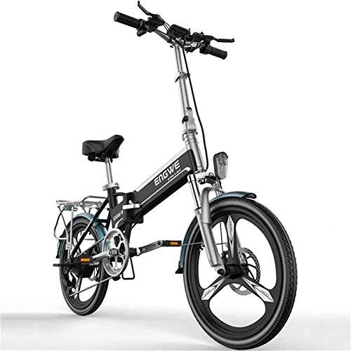 Electric Bike : Electric Bike Electric Mountain Bike Electric Snow Bike, Fast Electric Bikes for Adults 20 inch Collapsible Electric Commuter Lightweight Bicycle Ebike with 48V Removable Lithium Battery USB Charging