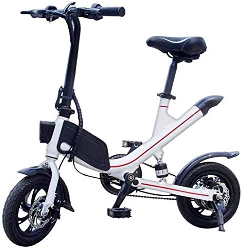Electric Bike : Electric Bike Electric Mountain Bike Fast Electric Bikes for Adults Adult with 12" Shock-absorbing Tires Foldable Electric Kick Scooter with Seat Maximum Speed 25km / H 30KM Running Distance City Bicycl