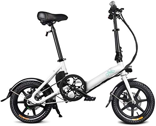 Electric Bike : Electric Bike Electric Mountain Bike Fast Electric Bikes for Adults Foldable Bicycle Double Disc Brake Portable for Cycling, Folding Electric Bike with Pedals, 7.8AH Lithium Ion Battery; Electric Bike