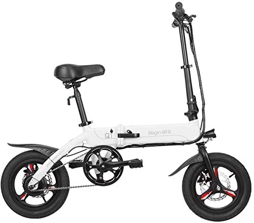 Electric Bike : Electric Bike Electric Mountain Bike Fast Electric Bikes for Adults Lightweight and Aluminum Folding Electric Bikes with Pedals Power Assist and 36V Lithium Ion Battery with 14 inch Wheels and 250W Hu