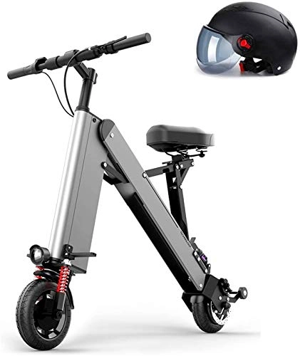 Electric Bike : Electric Bike Electric Mountain Bike Foldable Electric Bike for Adults Folding Ebike with 350W Motor And Removable 48V Lithium Battery, Aluminum Alloy Frame for the jungle trails, the snow, the beach,