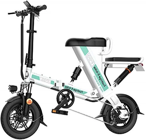 Electric Bike : Electric Bike Electric Mountain Bike Folding Electric Bike for Adults, 12 Inch Electric Bicycle / Commute Ebike with 240W Motor, 48V 8-20Ah Rechargeable Lithium Battery, 3 Work Modes for the jungle trai