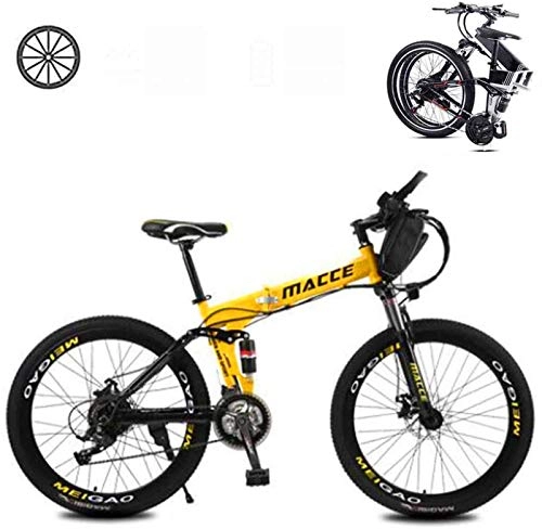 Electric Bike : Electric Bike Electric Mountain Bike Folding Electric Bikes for Adults 26 In with 36V Removable Large Capacity 8Ah Lithium-Ion Battery Mountain E-Bike 21 Speed Lightweight Bicycle for Unisex for the j
