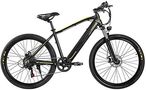 Electric Bike : Electric Bike Electric Mountain Bike Mountain Electric Bicycle, 26 Inch Adult Travel Electric Bicycle 350W Brushless Motor 48V 10Ah Removable Lithium Battery Front Rear Disc Brake 27 Speed for the jun