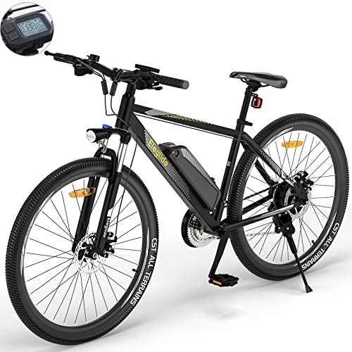 Electric Bike : Electric Bike, Eleglide M1 Plus E Mountain Bike, 27.5" Electric Bicycle Commute E-bike with 36V 12.5Ah Removable Battery, LCD Display, Dual Disk Brake, Shimano 21 Speed, MTB for Teenagers and Adults